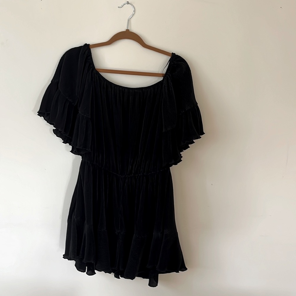 Ribbed Dressy Romper
